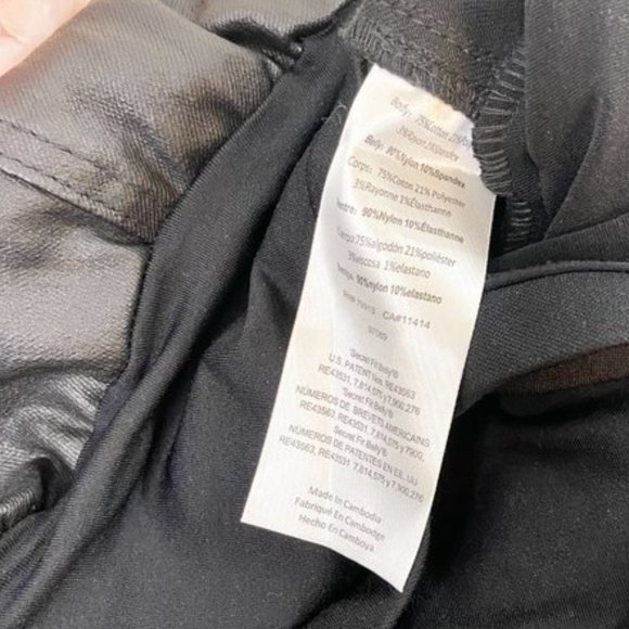 Motherhood Maternity Indigo Blue Coated Skinny Leg Ankle Jeans Black Lar… - Picture 9 of 10